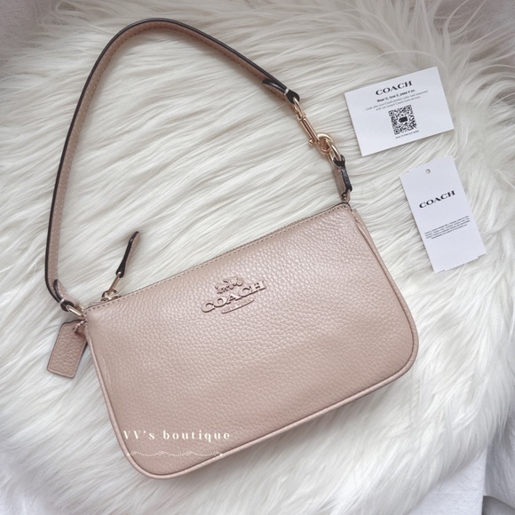 Coach Handbags - NWT Coach Nolita 19 Large Wristlet Pochette Shoulder Bag Taupe CC062 RARE